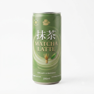 Fournisseur de matcha latte en gros prêt à boire en canettes de 250 ml - Product Image 1
