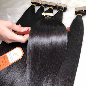 Cinta de cabello sin procesar 100% vietnamita, extensión de cabello de Color Natural, venta al por mayor, precio virgen - Product Image 1