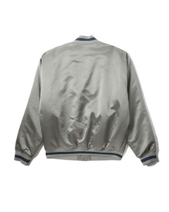 Ladies Satin <b>Varsity</b> <b>Jacket</b> OEM Custom Outdoor Winter Collar <b>Varsity</b> Satin <b>Bomber</b> <b>Jacket</b> for <b>Men</b> Windbreaker Silk Satin Comfort - Product Image 2
