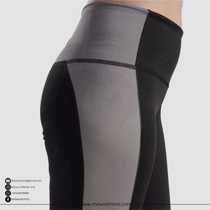 Leggings Mawra de alta calidad para mujer, leggings de yoga con diseño de panel lateral de alta elasticidad para gimnasio, correr, entrenamiento, leggings para mujer - Product Image 4