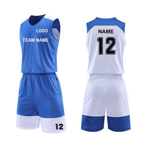 Uniformes de Baloncesto Sublimados Personalizados, Transpirables, Tallas Grandes, Unisex, 100% Poliéster, Diseño Europeo y Estadounidense, Venta al Por Mayor, OEM para Equipos - Product Image 1