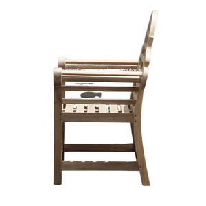 เก้าอี้ไม้ Adirondack ดีไซน์หรูหรา ทำด้วยมือจากไม้เนื้อแข็ง สำหรับสวนและห้องรับประทานอาหาร - Product Image 4