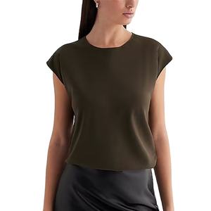 Camisetas Deportivas Personalizadas con Cuello Redondo, de Alta Calidad, Cómodas, Transpirables, de Secado Rápido, con Botones, para Gimnasio, para Mujer - Product Image 1