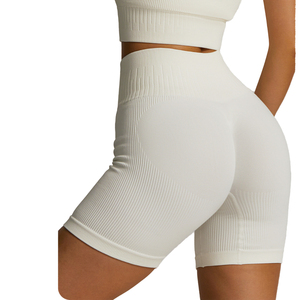 Shorts de yoga pour femmes ultra-extensibles, personnalisables avec logo streetwear, extensibles dans quatre directions, respirants, légers, vente en gros - Product Image 1