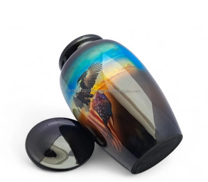 Urnas de Cremación de Aluminio Estilo Americano, Personalizadas, de Alta Calidad, Duraderas, para Cenizas de Mascotas y Humanos, Artículos Funerarios - Product Image 1