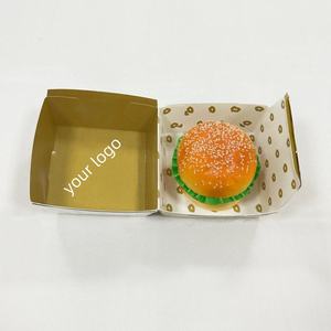 Cajas de Cartón Kraft Desechables Biodegradables y Ecológicas con Diseño Colorido Impreso para Comida Rápida, Hamburguesas y Frituras - Product Image 2