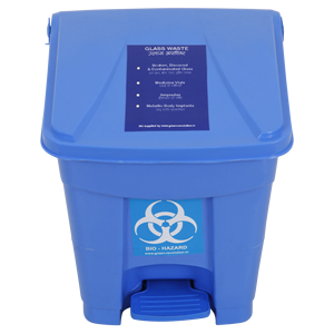 Black Rectangular Plastic Waste <b>Bin</b> with Foot Pedal for Medical Indoor Use - Product Image 5