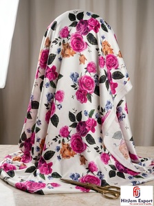 Custom Floral Digital Printed Polyester Fabric Personalized Textile Manufacturing Service for Apparel Clothing Home Textile - Product Image 5