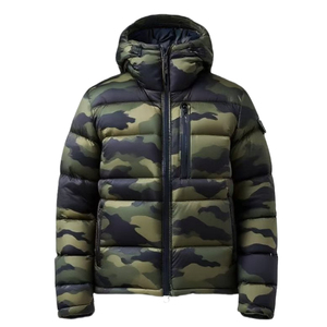 Chaqueta Acolchada ARTIZ INTERNATIONAL para Hombre, Estilo Urbano, Invierno, Aislante, Resistente al Viento, Ecológica, con Logotipo Frontal, Exterior de Nailon/Algodón - Product Image 2