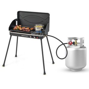 Griglia a Gas e fornelli staccabili 2 in 1 per il campeggio - Product Image 4