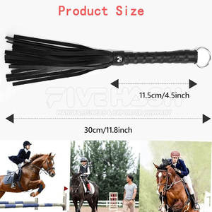 Fouets d'équitation légers de qualité supérieure, tailles personnalisées, vente en gros, en cuir véritable, fabriqués au Pakistan - Product Image 2