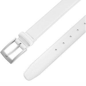 Ceinture pour homme en cuir véritable réglable, style habillé, design de créateur, avec boucle automatique, prix usine - Product Image 3
