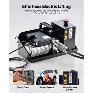 Elevador de Camiones de Acero de Alta Resistencia, Capacidad de 9000 Libras, Elevador de Autos Portátil, Altura Máxima de 28 Pulgadas, Unidad de Potencia de 120V con 4 Almohadillas de Goma - Product Image 5