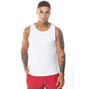 Débardeur de sport confortable en coton et bambou, respirant, tissu doux, coupe ajustée avec emmanchures profondes, fabrication OEM personnalisée, marque privée - Product Image 1