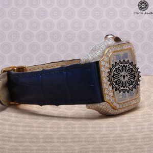 Charm Jewells Women's Luxury Crocodile Band <b>Diamond</b> Encrusted Analog Quartz <b>Watch</b> 20mm Round Case Buckle Clasp - Product Image 2