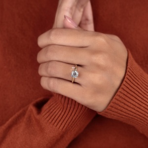14K Gold <b>Cushion</b> Cut Lab Grown Diamond Engagement <b>Ring</b> Bridal <b>Ring</b> Gift for He Solitaire VVS Clarity Custom Jewelry Manufacturer - Product Image 3