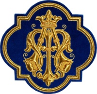 Badges et fournitures de vestuaires faits main en tissu de coton avec broderie bouillon, écologiques, couleur personnalisée, motif croix, à la mode