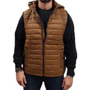 Chaleco Acolchado Personalizado para Hombre, Informal, Ligero, para Exteriores, Sin Mangas, con Cremallera Completa, Chaqueta Acolchada con Logotipo Personalizado - Product Image 1