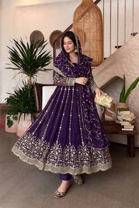 Trendy Stylish Long Length Anarkali Suit for Women Includes Dupatta Wedding Dresses Anarkali Gown - Product Image 1