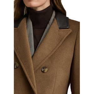 Autumn Winter <b>Women's</b> Long <b>Coats</b> Soft <b>Double</b>-<b>Breasted</b> Casual <b>Coat</b> New Fashion 100% <b>Wool</b> Custom <b>Women</b> <b>Coats</b> - Product Image 6