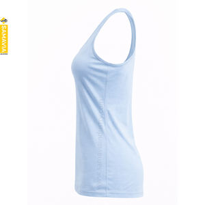 Débardeurs pour femmes en tricot uni décontracté RTS |   Tissu Spandex respirant, écologique et à séchage rapide, 220 g/m² |   Samavia Custom Front - Product Image 3