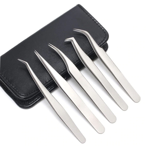 Pinces à cils en acier inoxydable de haute qualité pour kits d'extensions de cils, instruments de manucure - Product Image 2