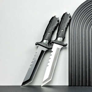 มีดพับสแตนเลสคมกริบ สีดำล้วน สำหรับพกพา EDC ใช้ในกิจกรรมกลางแจ้ง ตั้งแคมป์ และป้องกันตัว - Product Image 4