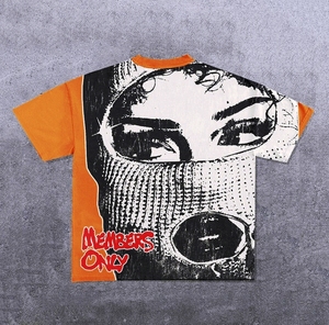 Camiseta de Hombre con Estampado y Patrón, 100% Algodón, Teñida, Casual, Oversize, de Alta Calidad, Talla Grande - Product Image 6