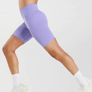 Shorts de Yoga para Mujer de Alta Calidad, Secado Rápido, Antiarrugas, Cintura Elástica, Cintura Media, Ligeros, Cómodos, Spandex/Nailon, Corte Holgado - Product Image 3