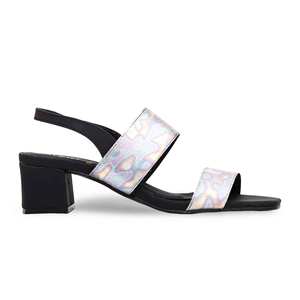 Sandale à talon noire formelle FR5348 - Product Image 3