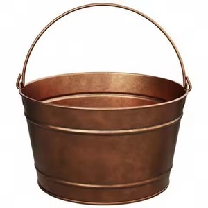 Heavy Duty Metal Ice Beverage Tub Stainless Steel Party Cooler <b>Bucket</b> Wine Beer Chiller Tub Bar Use - Product Image 5