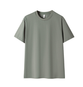 T-shirt en coton blanc à col rond et manches courtes pour homme, coupe classique, couleur unie, tricot jersey, design uni - Product Image 2