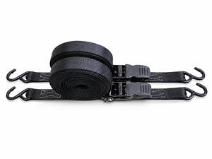 Correa de Amarre con Trinquete de 25 mm, Cinta de Poliéster de Alta Tenacidad, Resistencia a la Rotura de 800 kg, Ganchos J/S, Certificación CE, para Carga Pesada - Product Image 4