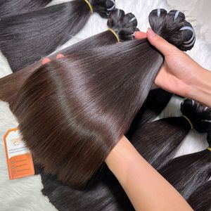 Paquetes de extensiones de cabello con punta marrón de muchas longitudes, cabello humano Real vietnamita, cabello Remy virgen crudo, encaje HD, súper largo - Product Image 1