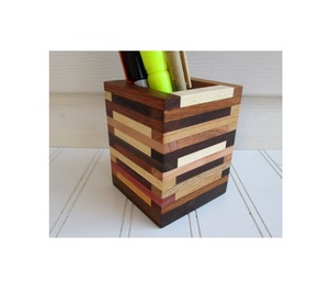 Wood Pen Holder Stand Pencil Box <b>Desk</b> Writing Stationary Organizer Office Products With Manufacture wholesale Supplier - Product Image 5