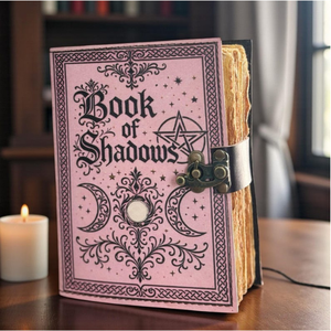 Diario de Piedra Grande Hecho a Mano, Libro de las Sombras |   Diario de Cuero Grimoire |   Cuaderno de Papel con Borde Irregular para Hechicería |   Regalo Espiritual - Product Image 3