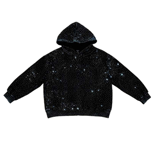 Sweat à capuche personnalisé pour homme avec pierres en strass de haute qualité, personnalisation complète pour la saison hivernale, sweat à capuche de Noël unisexe - Product Image 1