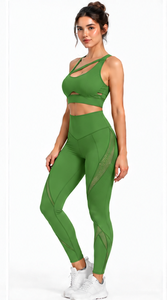 Women <b>Yoga</b> Set Cross Back Sports Bra High Waist Leggings Two Piece Seamless Stretch Workout Suit Gym Fitness <b>Pilates</b> <b>Yoga</b> Active - Product Image 3