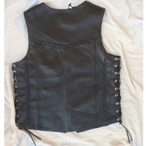 Gilet Homme KEVEN IMPEX en Laine et Cuir de Qualité Supérieure, Coupe-Vent et Imperméable, Modèle Décontracté Uni, Été 2026 - Product Image 2