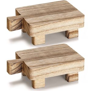 Tabla de cortar de madera maciza para cortar verduras, frutas y carne, superficie resistente, fácil de limpiar, calidad de construcción duradera. - Product Image 5