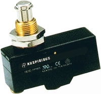 Micro-interrupteur AP/Auspicious V15-187-00 Type V 10A 250V à poussoir à broches haute tension certifié CE TUV IP40 -25~+80
