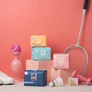 [Its Me] Pure & Fit Super Long 6p Toalla Sanitaria Absorbente con Patrón de Diamantes para una Menstruación Transpirable - Product Image 1