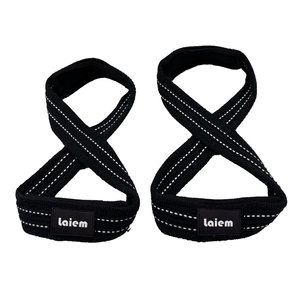 Correas Ajustables Acolchadas de Algodón con Logotipo Personalizado en Forma de 8 para Gimnasio, Fitness, Ejercicio, Levantamiento de Pesas y Peso Muerto - Product Image 6