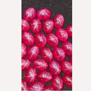 Lote de 33 Piezas de Cabujones Ovalados de Rubí Estrella Lindy de 16x12mm, 536 Quilates, Venta Iroc, Gemas de Alta Calidad, Piedra de Nacimiento Manik, US$215 por Todo el Lote - Product Image 2