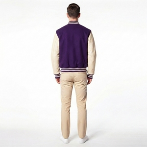 Chaqueta Universitaria Personalizada para Hombre, Estilo Griego, Productos de Hermandad, Chaqueta Letterman con Mangas en Contraste - Product Image 2