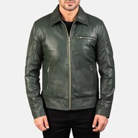Blouson aviateur en cuir noir pour homme, col rabattable, fermeture éclair, doublure en fausse fourrure, coupe-vent, vêtement d'hiver, coupe classique, devant uni