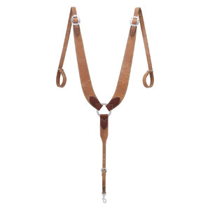 Collar de pecho acolchado de gamuza para caballo de trabajo, con logo personalizado impreso, collar de pecho premium para espectáculos ecuestres occidentales - Product Image 3