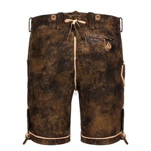 Traje de Hombre para Adultos, Estilo Bávaro Alemán para Oktoberfest, Conjunto de Pantalones Cortos, Camisa, Sombrero, Tirantes, Lederhosen - Product Image 6