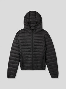 Vestes et blousons matelassés noirs de haute qualité pour hommes, style streetwear, sur mesure, avec fermeture éclair et col montant. - Product Image 6