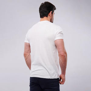 T-shirts Henley pour hommes, coupe slim, manches courtes, col rond, tricot texturé uni, tissu 220 grammes, décontracté, style urbain - Product Image 2